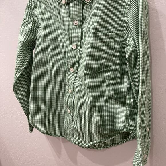 Peek Green Check Gingham Long Sleeve Button Up Shirt - Picture 3 of 7